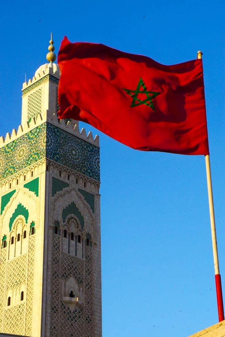 Morroco sticker visa