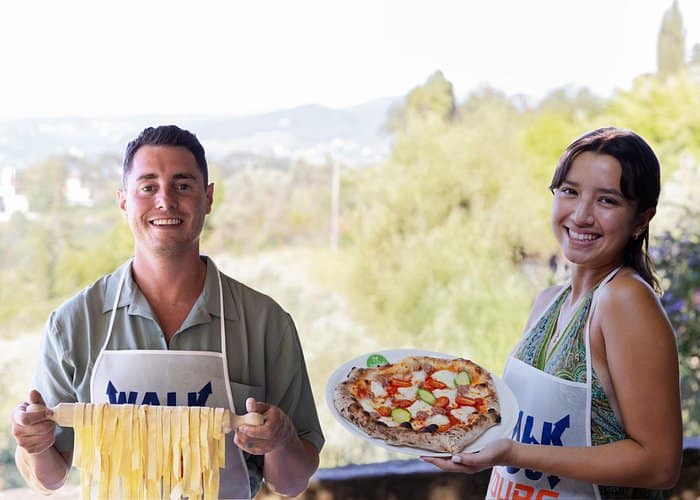 Florence Pizza or Pasta Class & Gelato Making at a Tuscan Farm